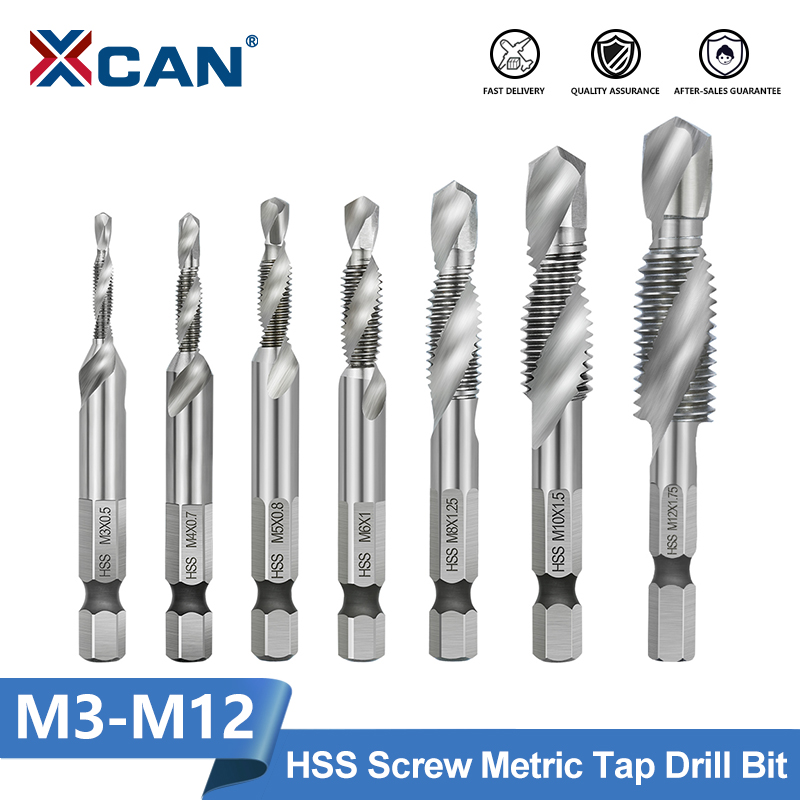 Cnc Router Bit - XCAN Hex Schacht HSS Schroefdraad Tap