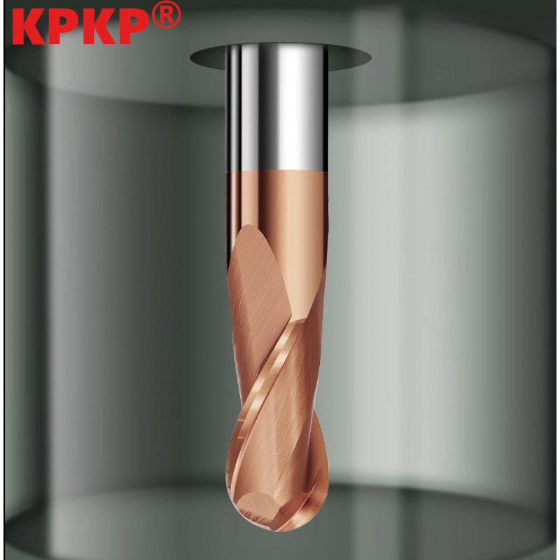 Cnc Router Bit - Hrc55 2 Fluiten Carbide Bal Neus