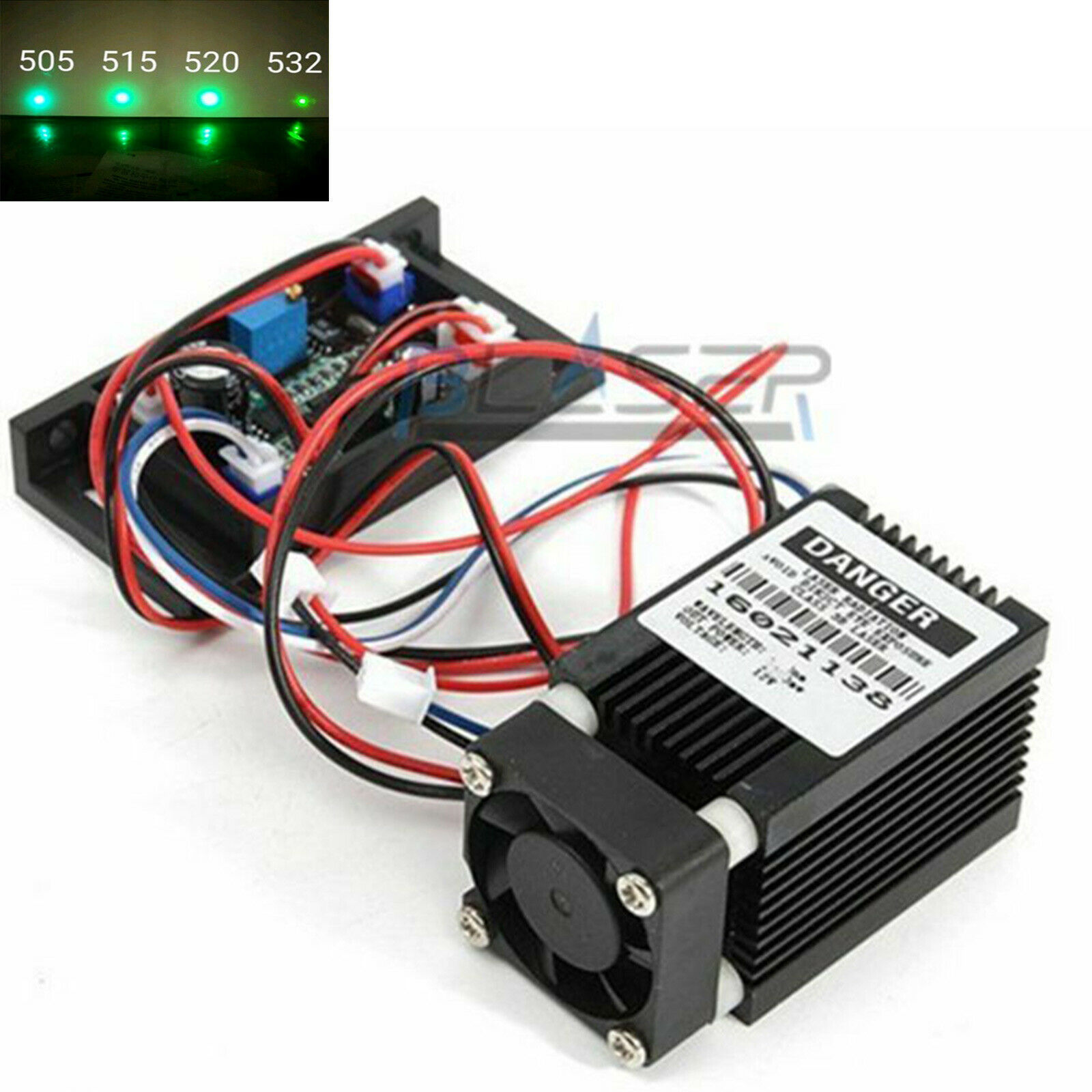 Diode Laser Module - Focusseerbare 520 nm 100 mW grasgroene