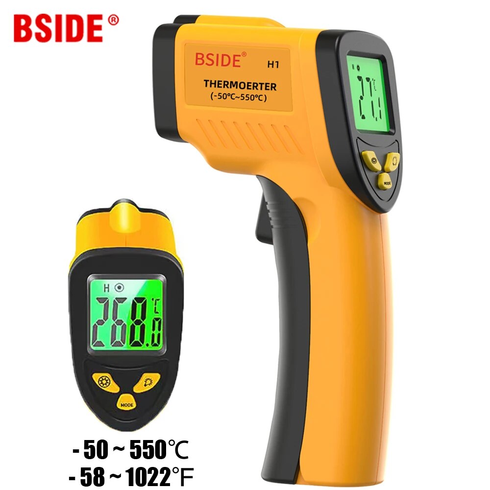 Industrial Laser Temperature - Digitale Infraroodthermometer-50-550c Contactloos Digitaal Laserthermometerpistool Voor