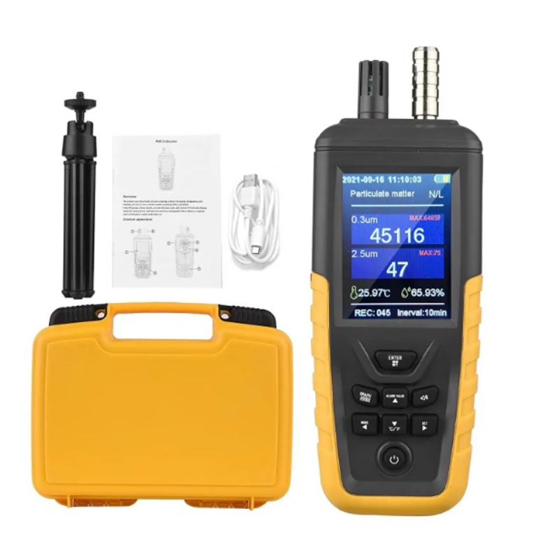 Industrial Laser Temperature - PM2.5 PM10 Luchtkwaliteittester Laserdeeltjesteller Vochtigheids- en