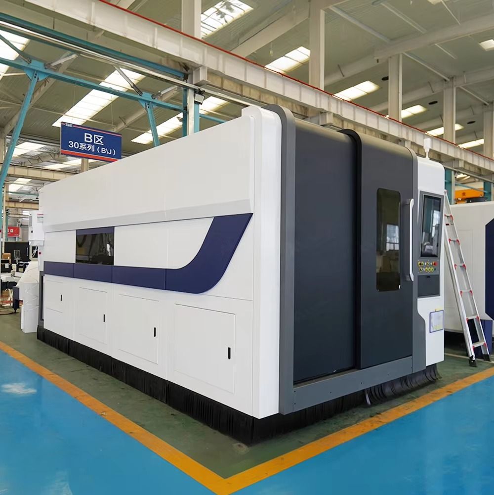 12kw 20kw ingesloten metalen l - Industrial Laser Metal Cutting Machine recensie en prijs