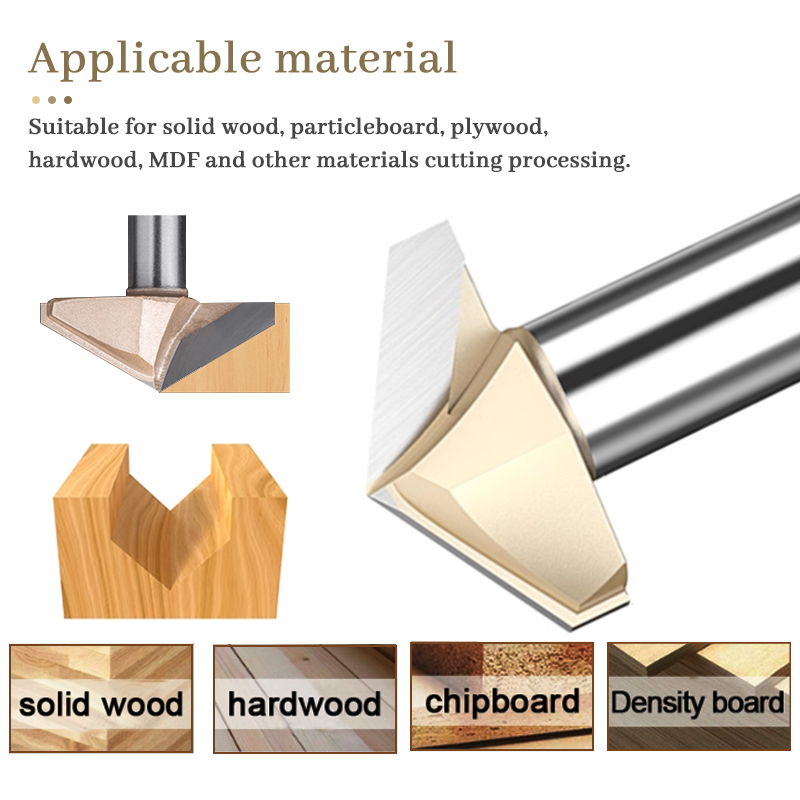 120 150 Graden V Bit 1/2 Schac - Cnc Router Bit recensie en prijs